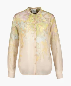 Blouse Heaven Print Cotton Silk Voile Grandfather Rose^Forte_forte Clearance