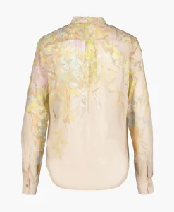 Blouse Heaven Print Cotton Silk Voile Grandfather Rose^Forte_forte Clearance
