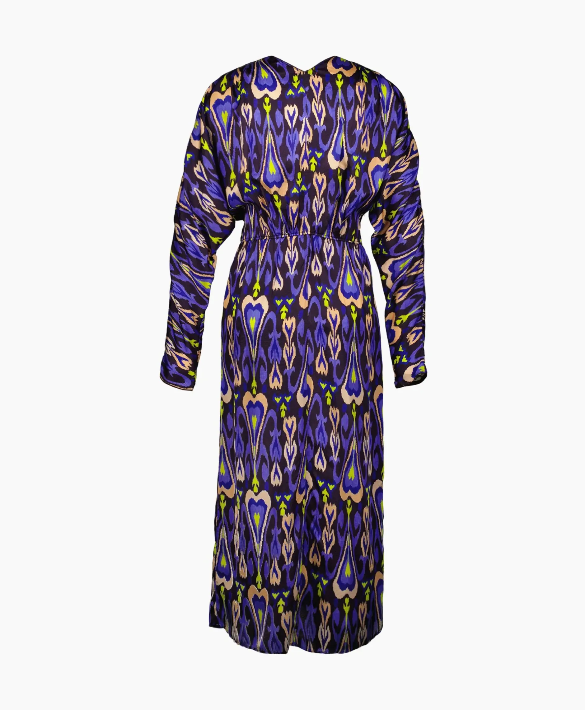Midi Jurk Print Satin Dress Norther Light Paars^Forte_forte Online