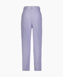 Pantalon Chic Linen Herringbone High Waist Lila^Forte_forte Discount