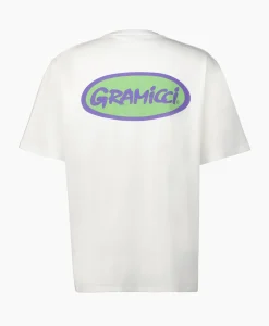 T-Shirt Korte Mouw Grammici Oval Wit^Gramicci Sale