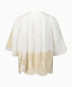 Blouse Pleates Labyrinth Wit^Greek Archaic Kori Sale
