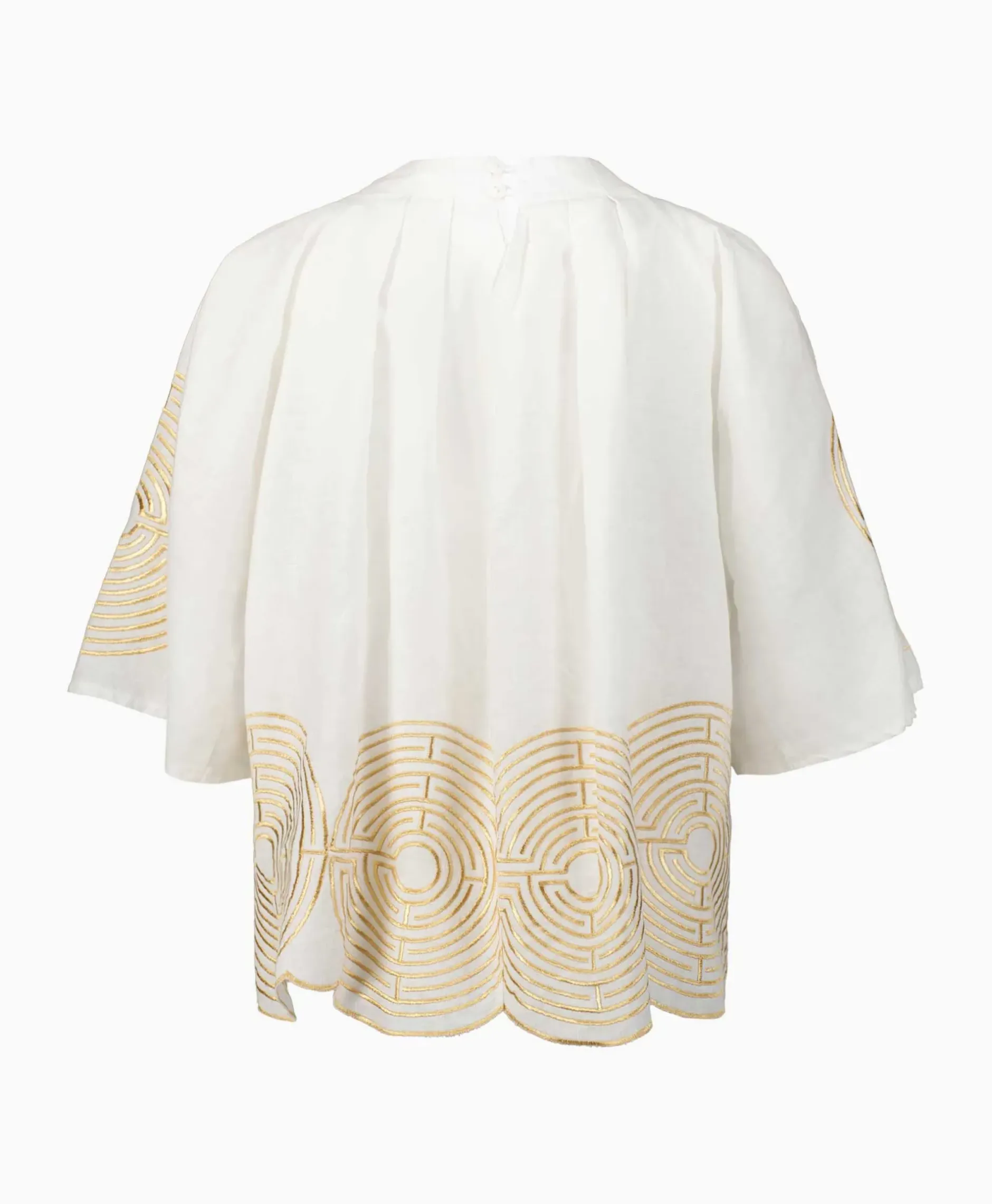 Blouse Pleates Labyrinth Wit^Greek Archaic Kori Sale