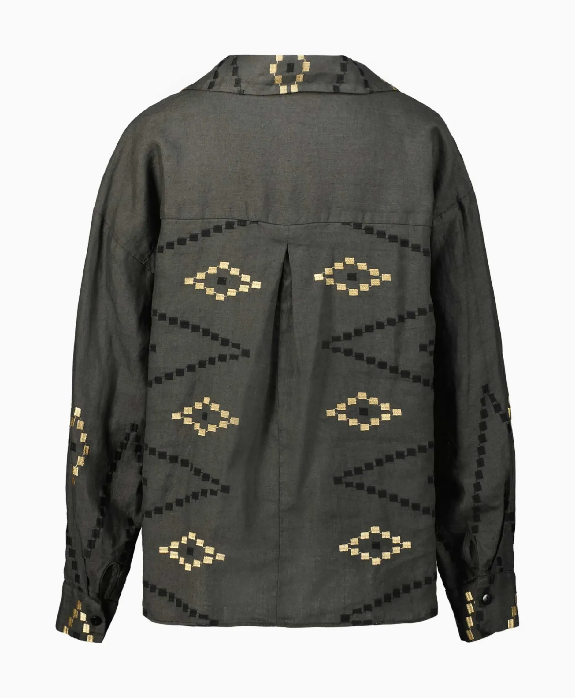 Blouse Wrap Zig Zag Khaki^Greek Archaic Kori Best