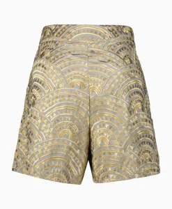 Korte Broek All Over Pleates Licht Grijs^Greek Archaic Kori Online