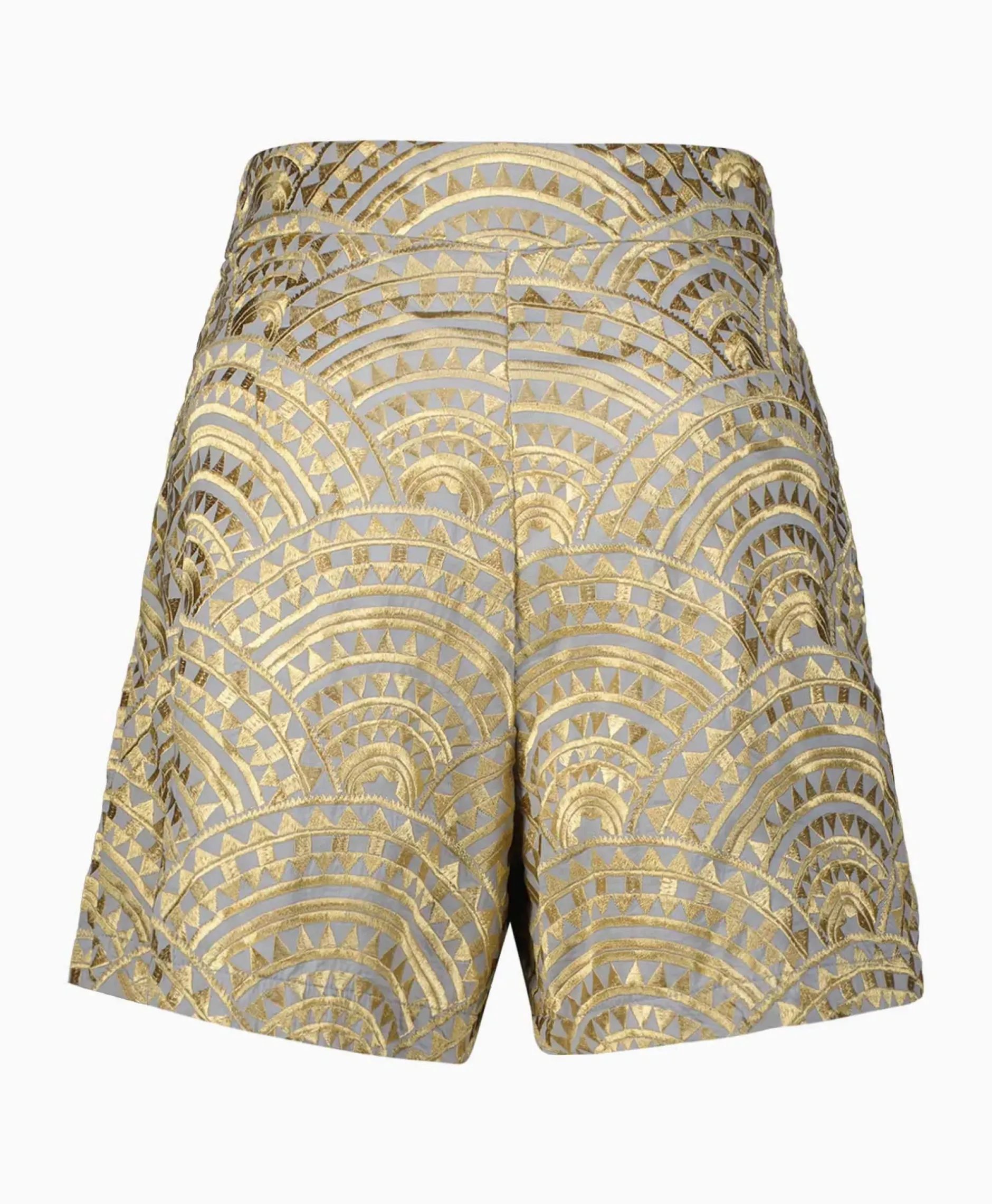 Korte Broek All Over Pleates Licht Grijs^Greek Archaic Kori Online