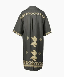 Maxi Jurk Aeolis Pocket Khaki^Greek Archaic Kori Hot