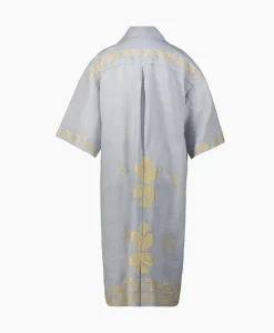Maxi Jurk Aeolis Pocket Licht Grijs^Greek Archaic Kori Clearance