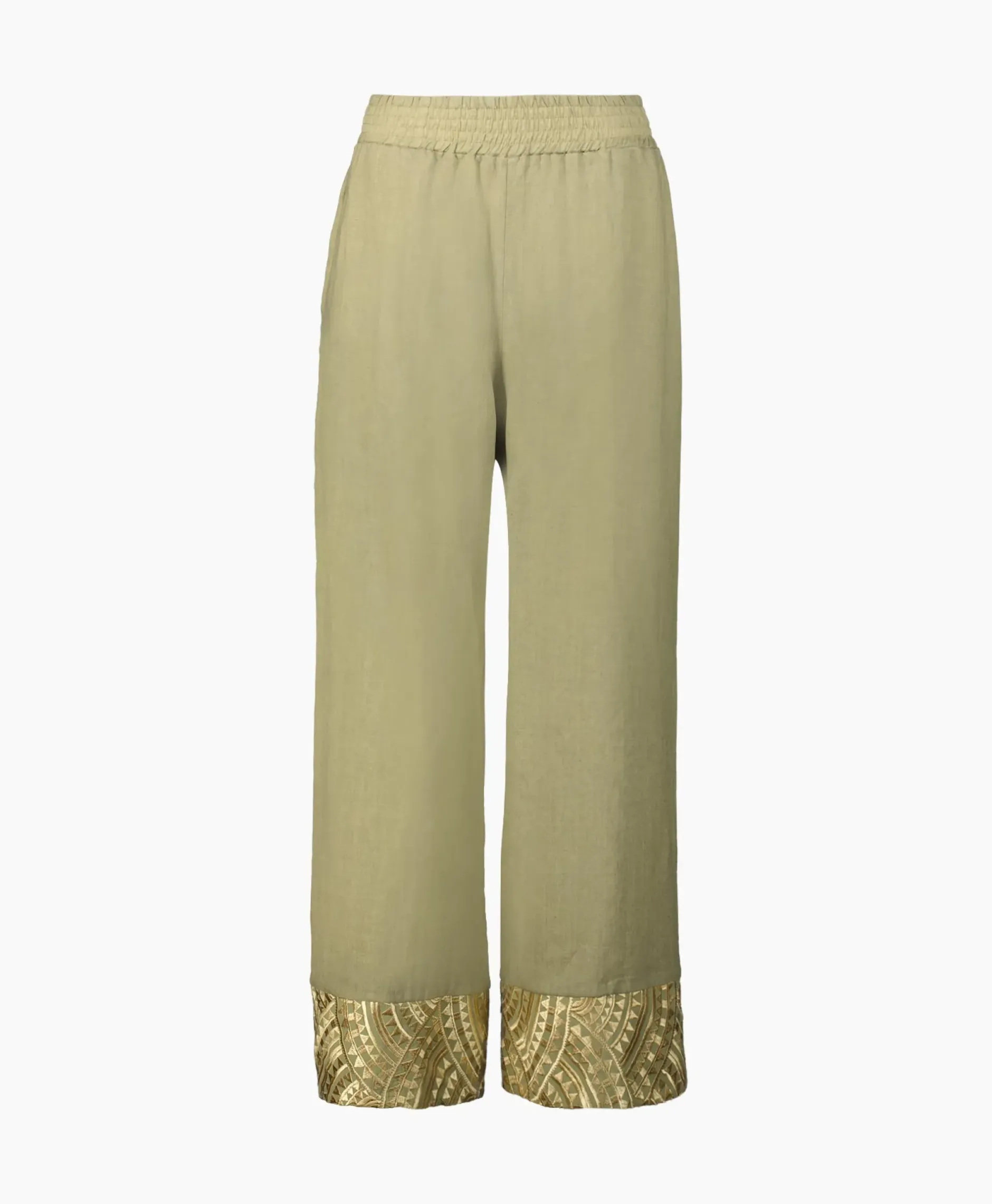 Pantalon New All Over Elastic Waistband Goud^Greek Archaic Kori
