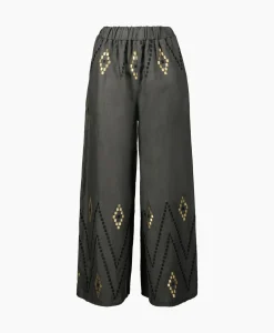 Pantalon Zig Zag Elastic Waist Khaki^Greek Archaic Kori Hot