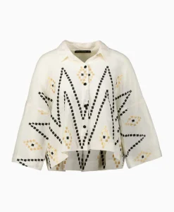 Top Zig Zag Pleates Ivoor / Naturel^Greek Archaic Kori Outlet