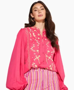 Harper & Yve Blouse Hailey-Ls Roze^Harper & Yve Discount
