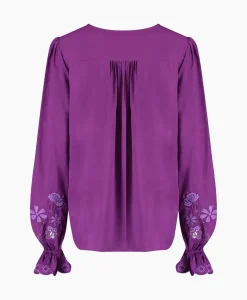 Harper & Yve Blouse Jamy-Ls Paars^Harper & Yve Clearance
