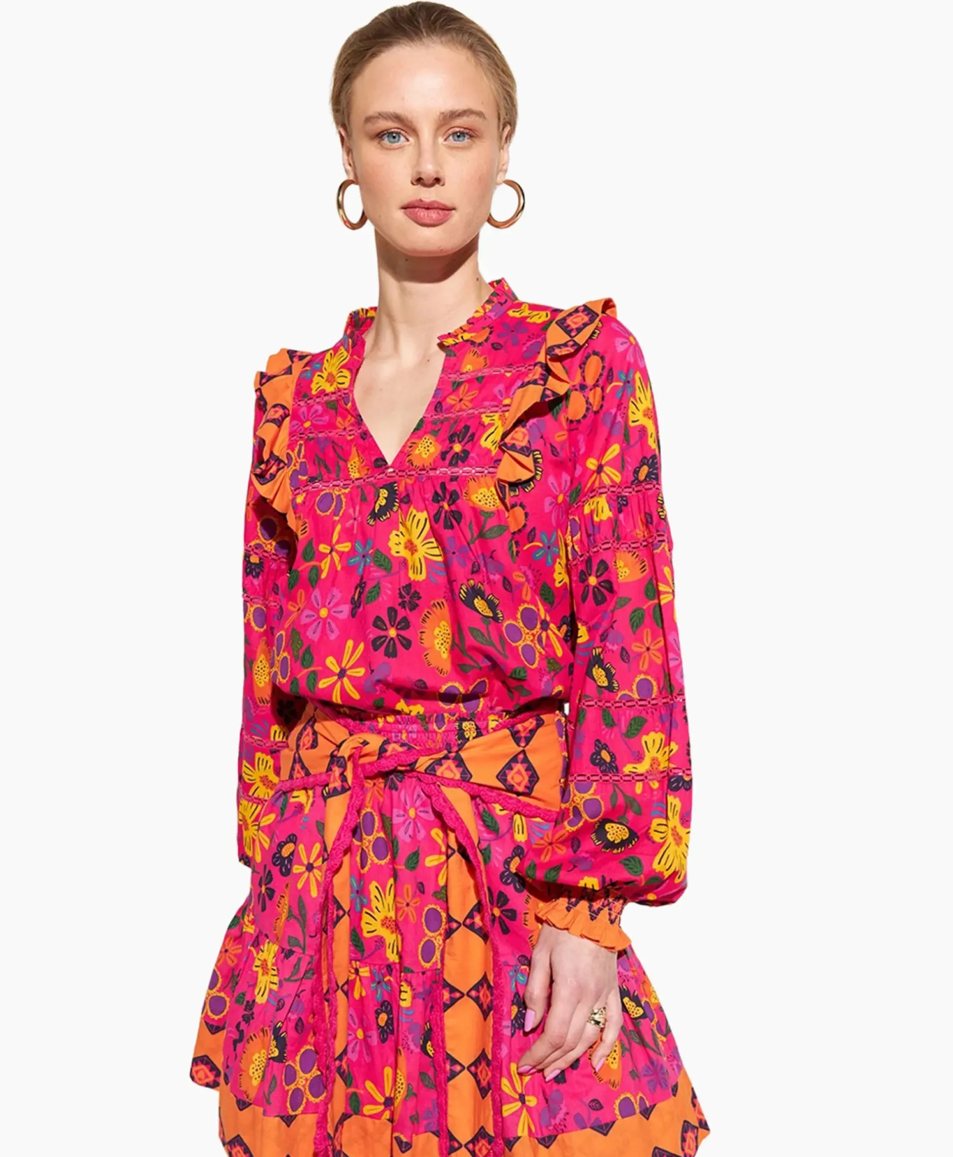 Harper & Yve Blouse Jess-Ls Roze^Harper & Yve Best