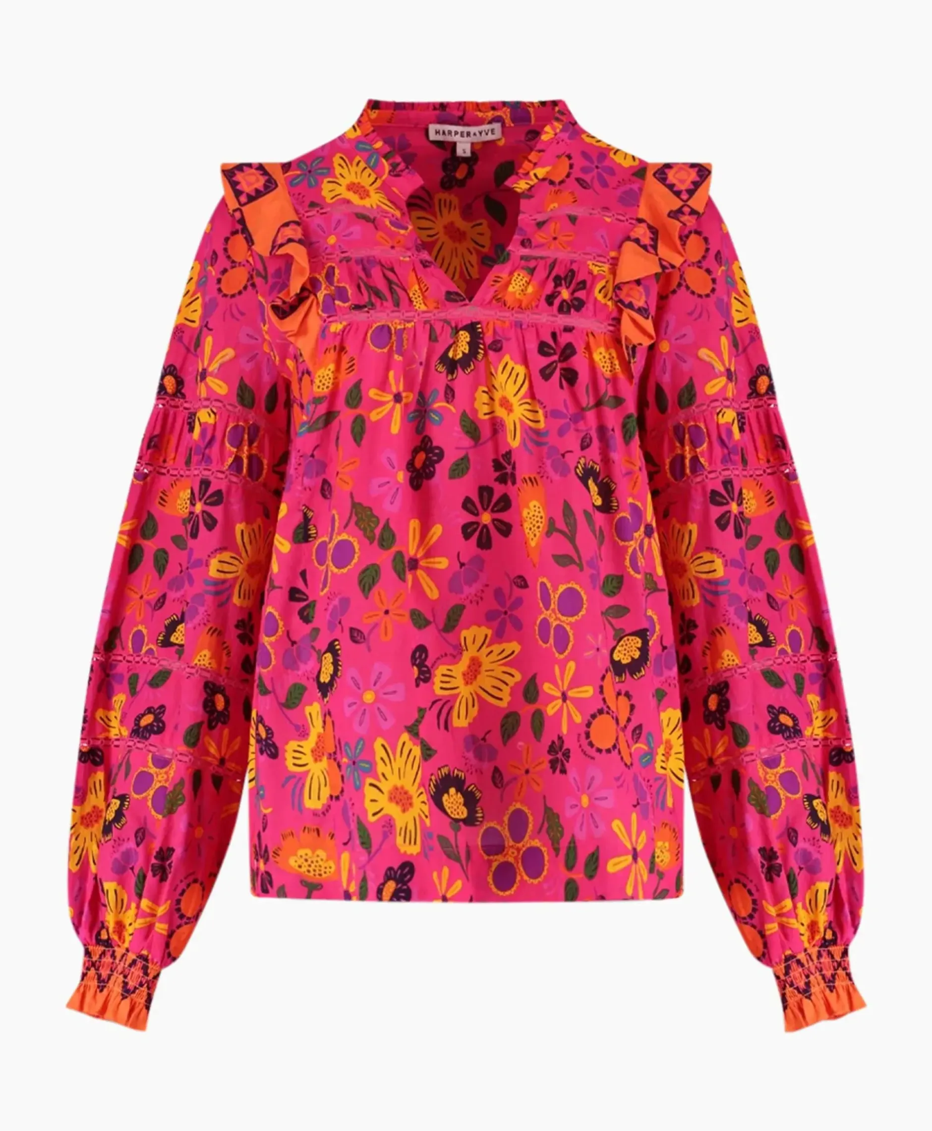 Harper & Yve Blouse Jess-Ls Roze^Harper & Yve Best