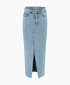 Harper & Yve Midi Rok Yve-Sk Licht Blauw^Harper & Yve Outlet