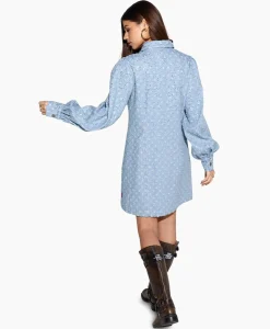 Harper & Yve Mini Jurk Flo-Dr Licht Blauw^Harper & Yve Outlet