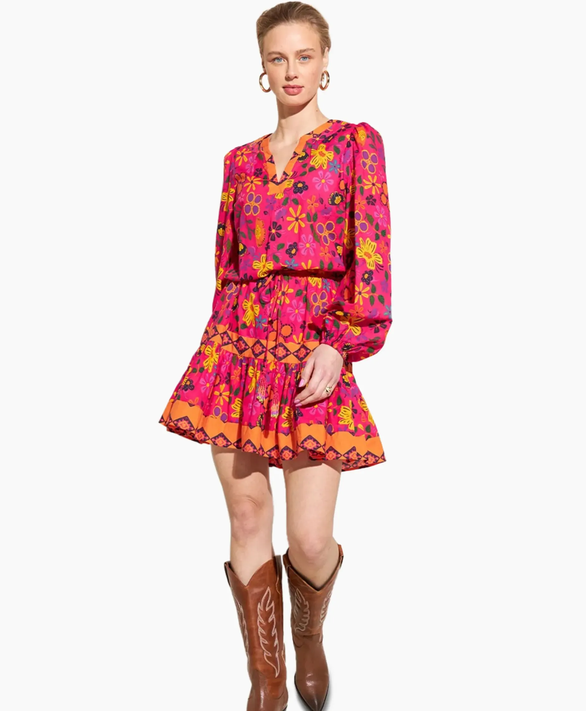 Harper & Yve Mini Jurk Max-Dr Roze^Harper & Yve Discount