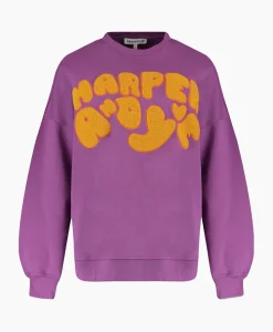 Harper & Yve Pullover Logo-Sw Paars^Harper & Yve Clearance