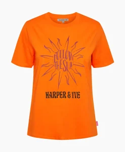 Harper & Yve T-Shirt Korte Mouw Followthesun-Ss Oranje^Harper & Yve Clearance
