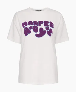Harper & Yve T-Shirt Korte Mouw Logo-Ss Off White^Harper & Yve Sale