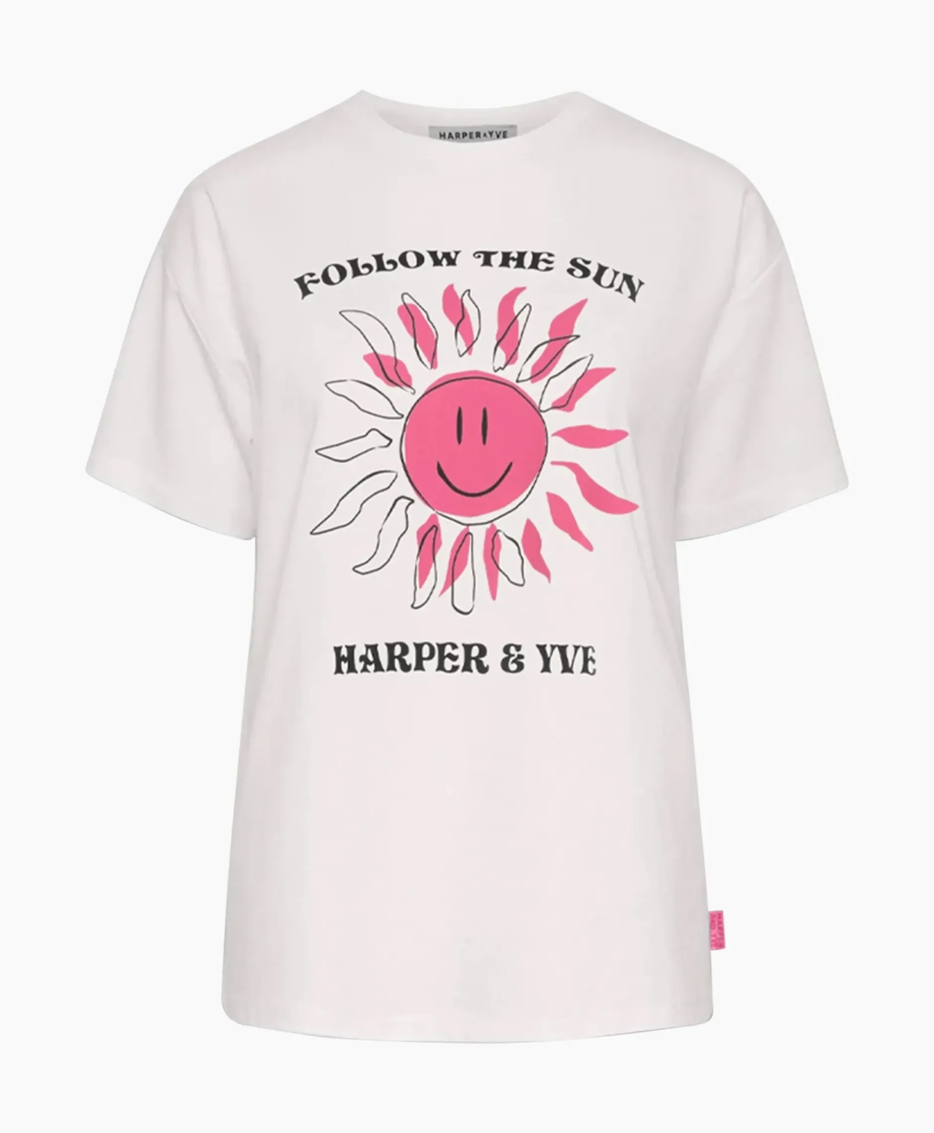 Harper & Yve T-Shirt Korte Mouw Smiley-Ss Off White^Harper & Yve Sale