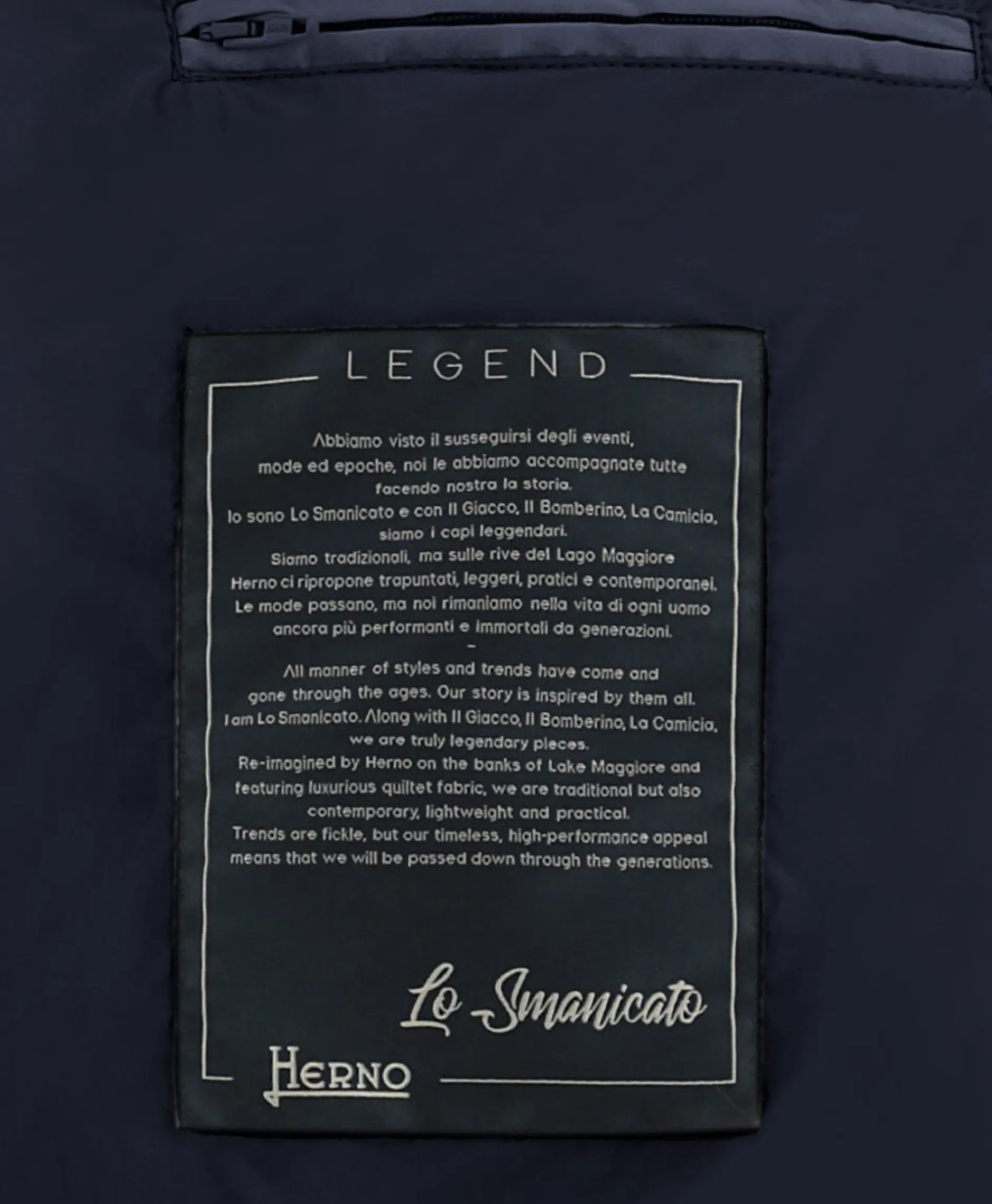 Bodywarmer Lo Smanicato Legend Donker Blauw^Herno Sale
