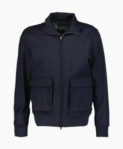 Jack Woven Jacket Blauw^Herno Sale