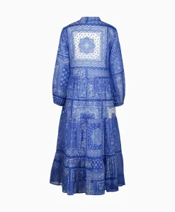 Maxi Jurk Mila Long 212344 Blauw Dessin^0039 Italy Online