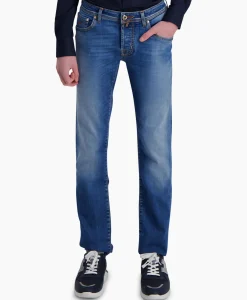 Jeans 5 Pkt Slim Fit Nick Ltd Midden Blauw^Jacob Cohen Hot