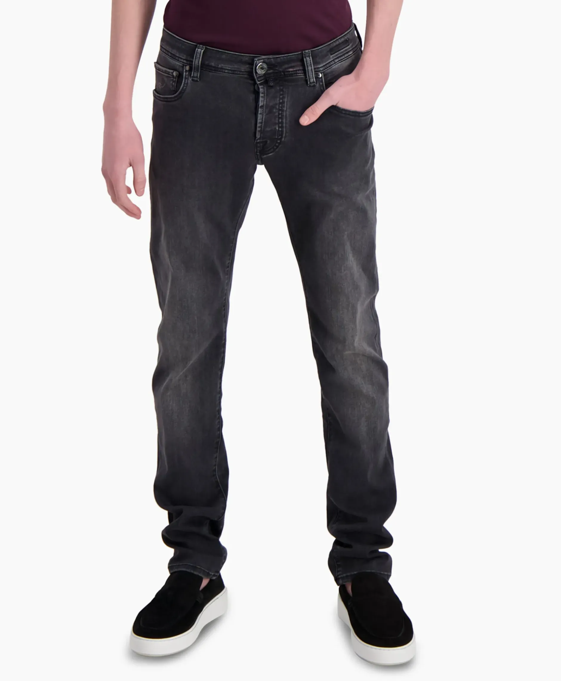 Jeans 5 Pkt Super Slim Fit Nick Donker Grijs^Jacob Cohen Outlet