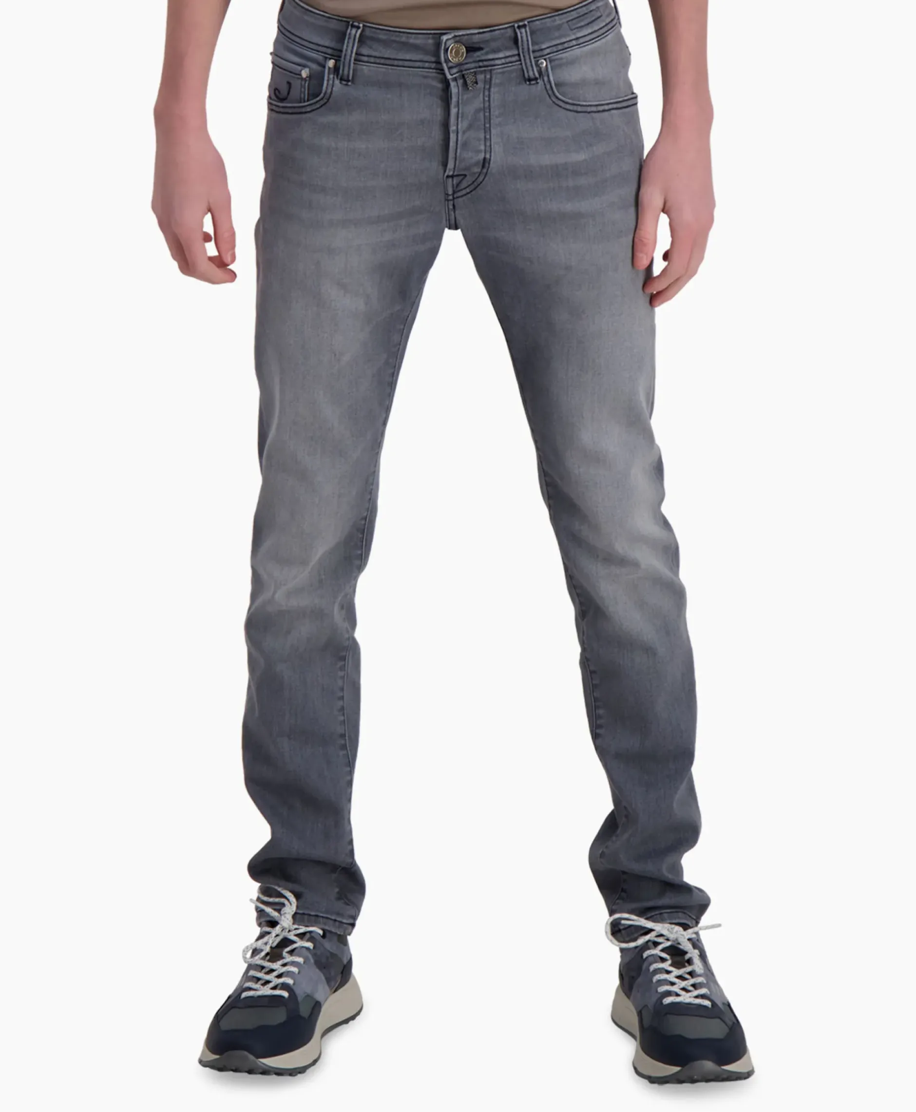 Jeans 5 Pkt Super Slim Fit Nick Licht Grijs^Jacob Cohen Discount