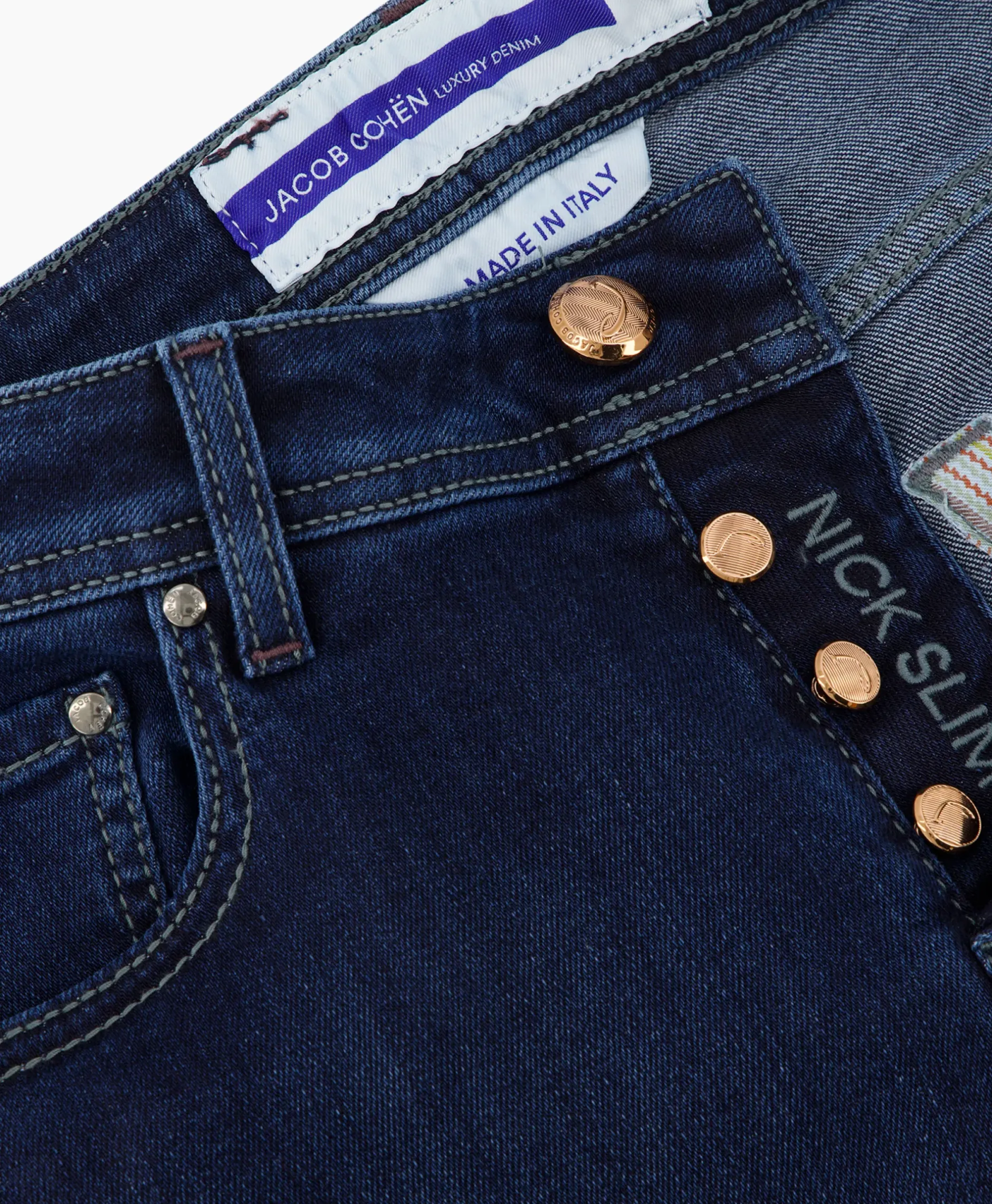 Jeans 5-Pocket Nick Slim Donker Blauw^Jacob Cohen