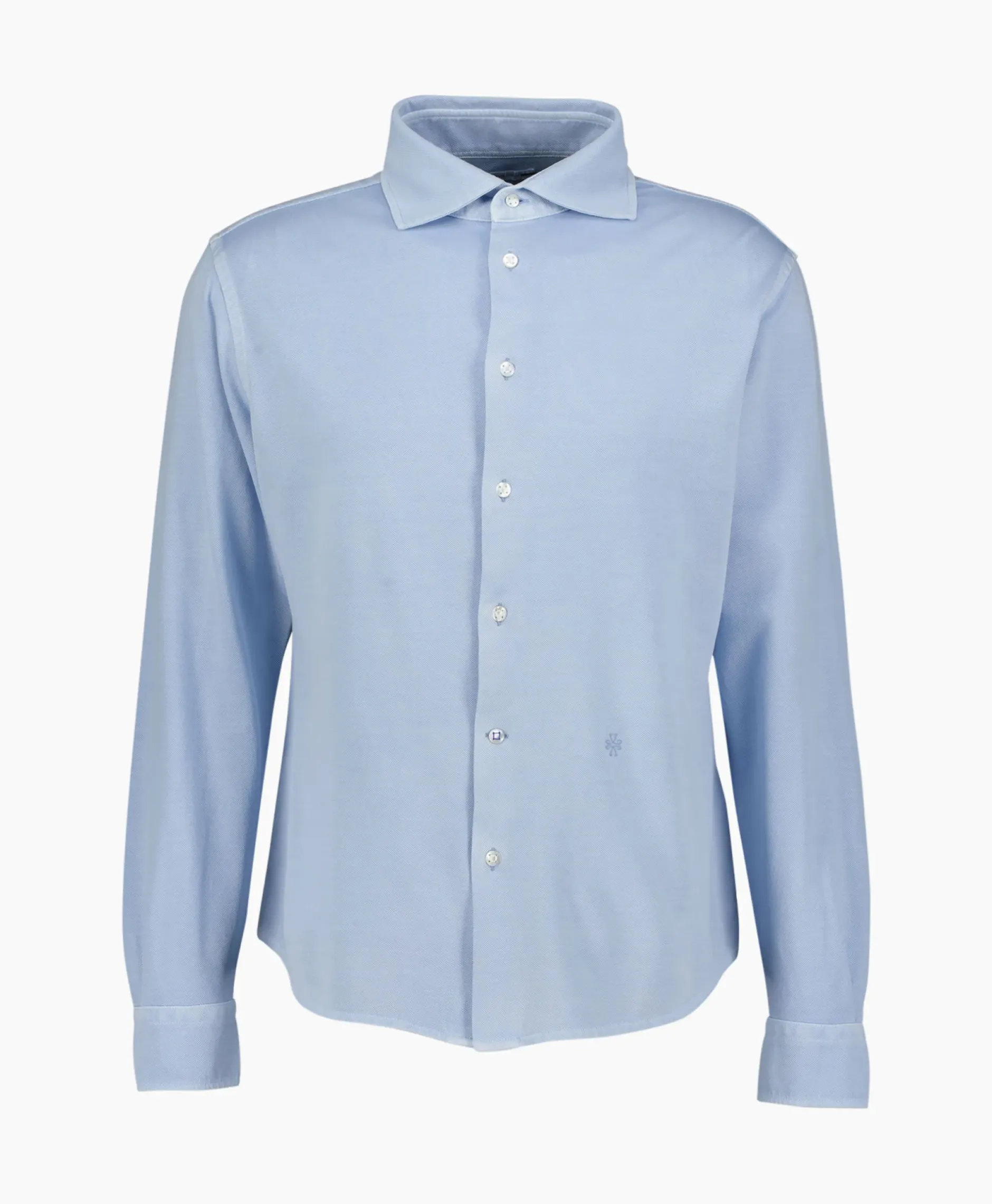 Overhemd M/L Piquet Con Ricamo Licht Blauw^Jacob Cohen Best