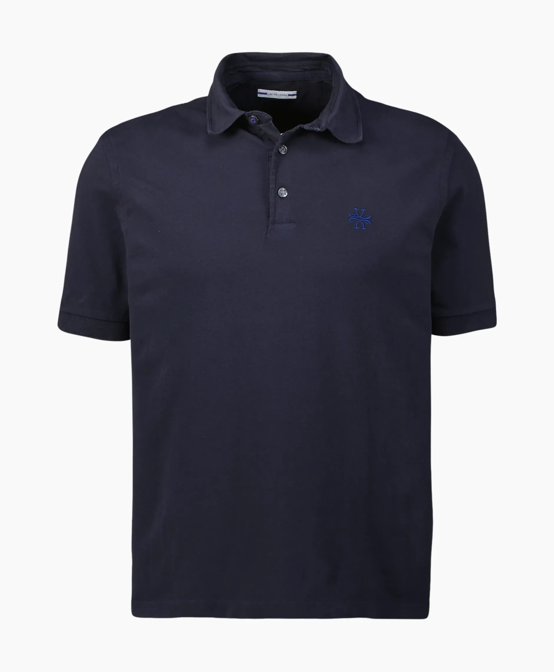 Polo M/C Dettagli Con Popeline Donker Blauw^Jacob Cohen