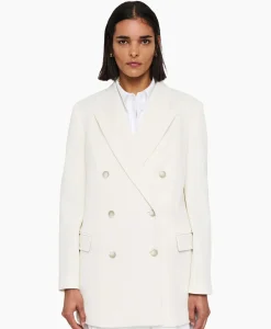 Blazer Chapone Jkt Ottoman Jersey Off White^Joseph New