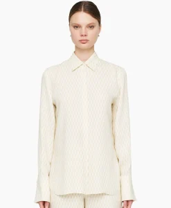 Blouse Bold Alcove Print Ecru^Joseph