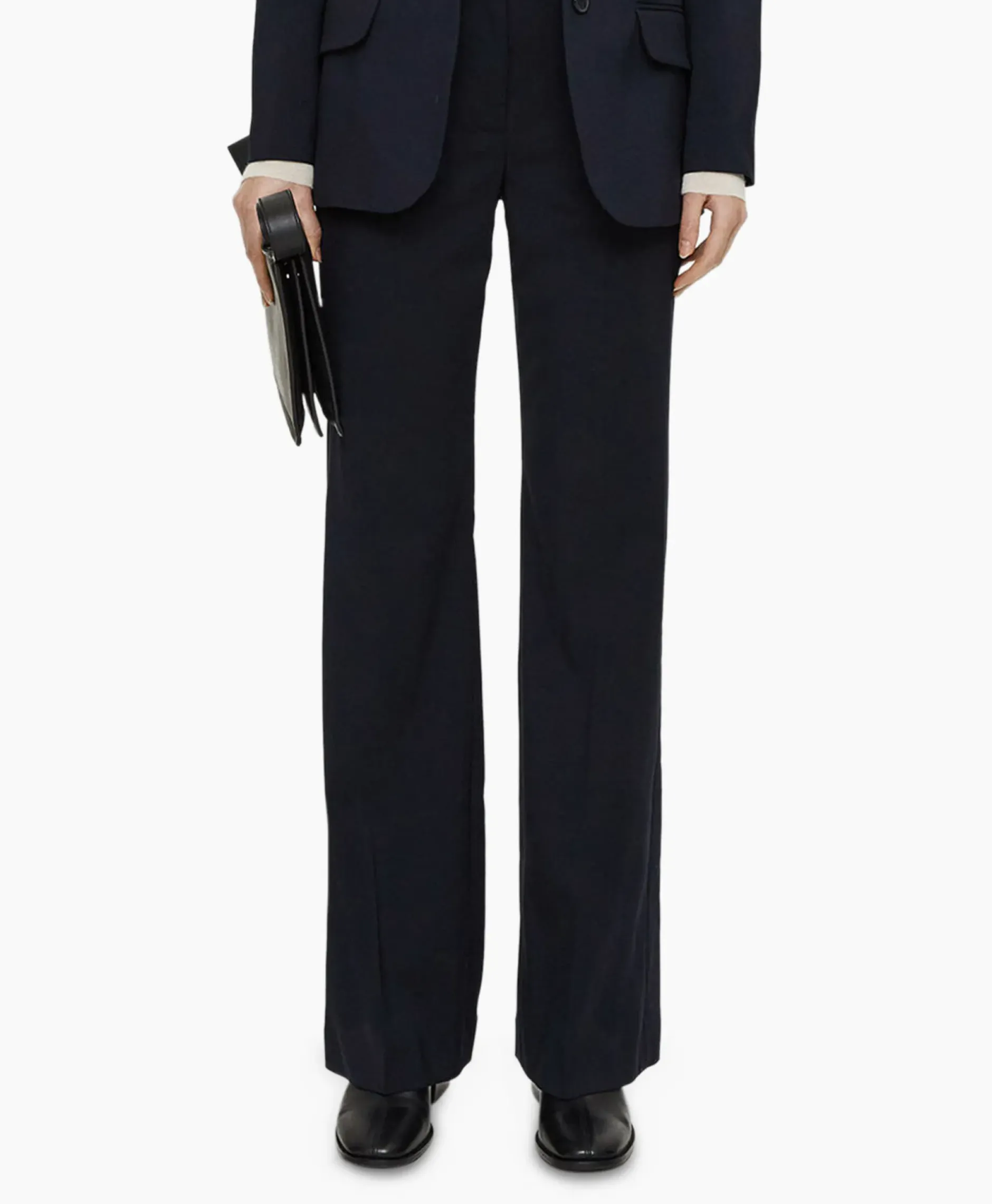 Pantalon Morissey Tailor Wool Donker Blauw^Joseph Sale