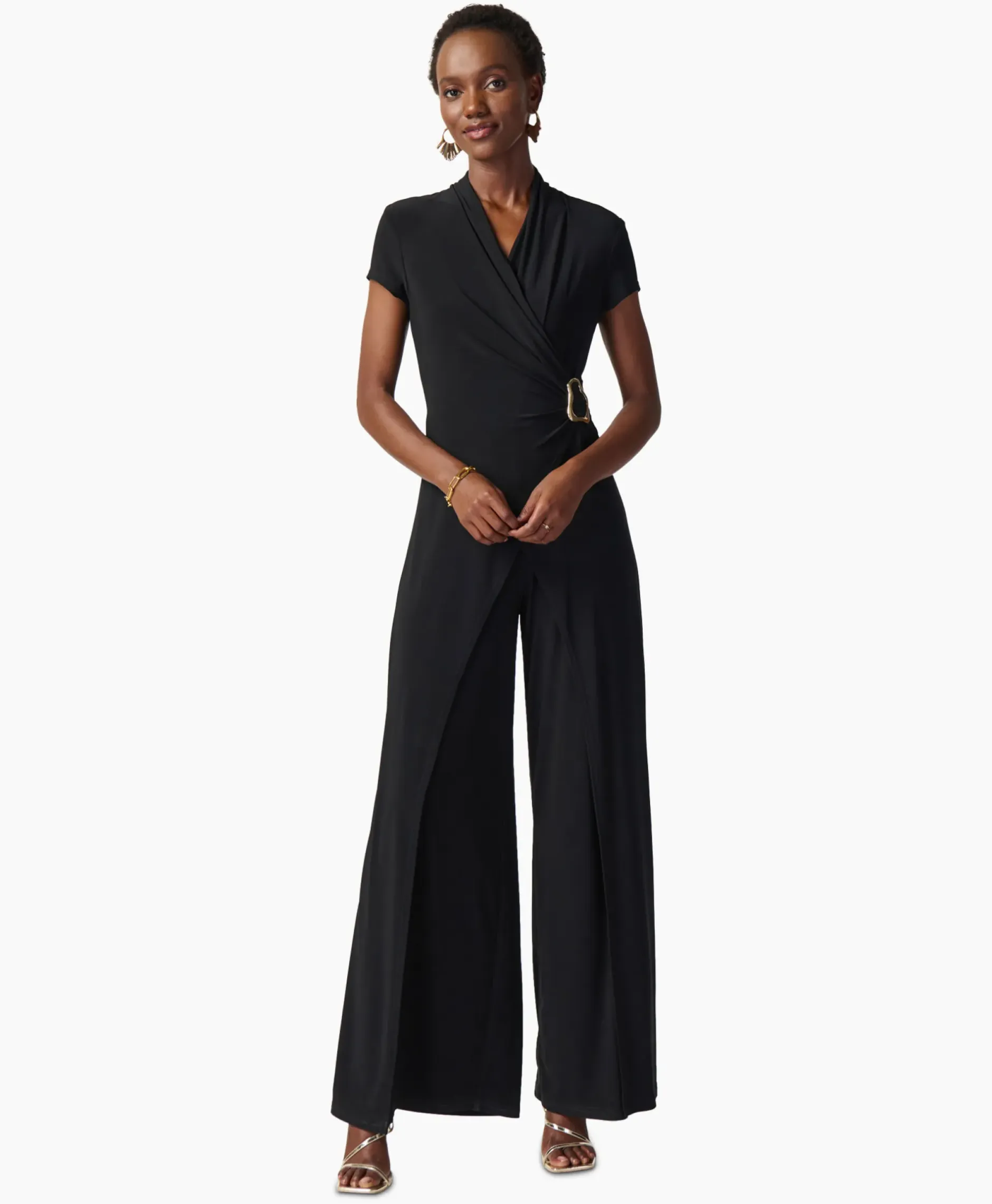 Jumpsuit Korte Mouwen Zwart^Joseph Ribkoff Clearance
