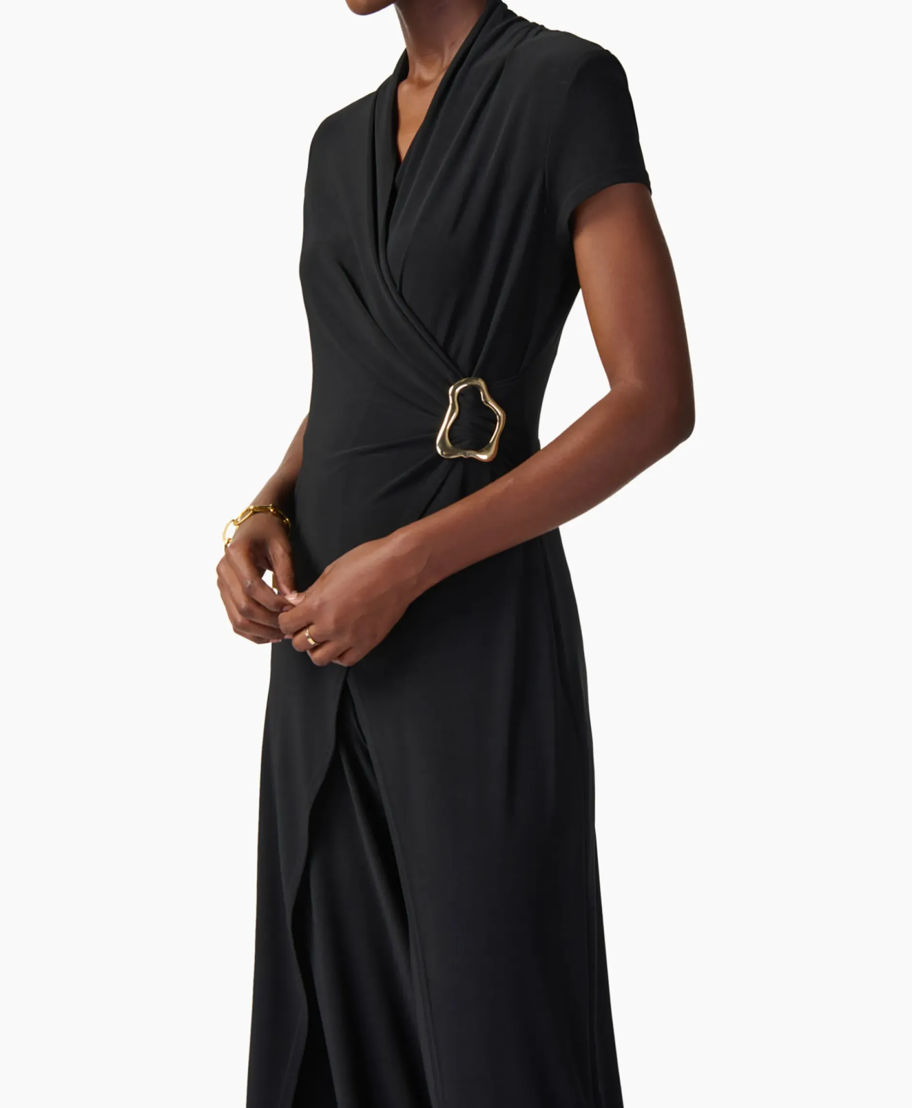 Jumpsuit Korte Mouwen Zwart^Joseph Ribkoff Clearance