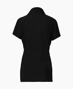 Top & T-Shirt Kraag Korte Mouwen Zwart^Joseph Ribkoff