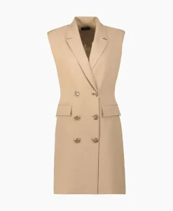 Mini Jurk Abito Robemanteau Beige^Liu Jo