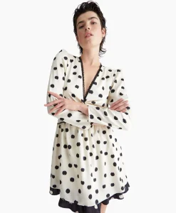 Mini Jurk Ecs Abito C/Nodo Wit^Liu Jo Online