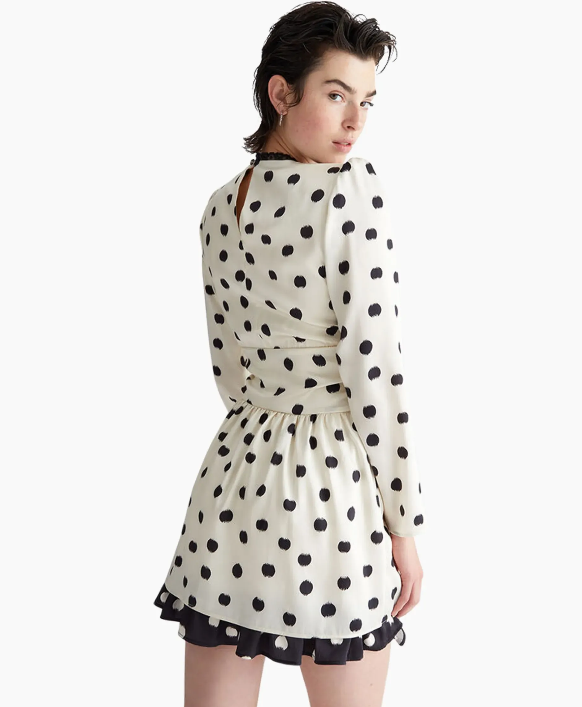 Mini Jurk Ecs Abito C/Nodo Wit^Liu Jo Online