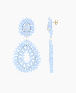 Oorbellen Ce Si Double Drop S Blauw^Lott. Gioielli Sale