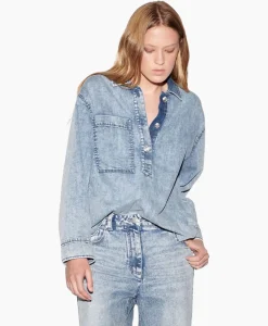 Blouse 298424/3474-0 Blauw^Luisa Cerano New