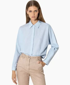 Blouse 298422/3600-0 Blauw Dessin^Luisa Cerano New