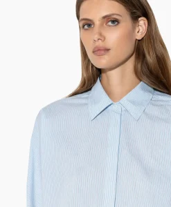 Blouse 298422/3600-0 Blauw Dessin^Luisa Cerano New
