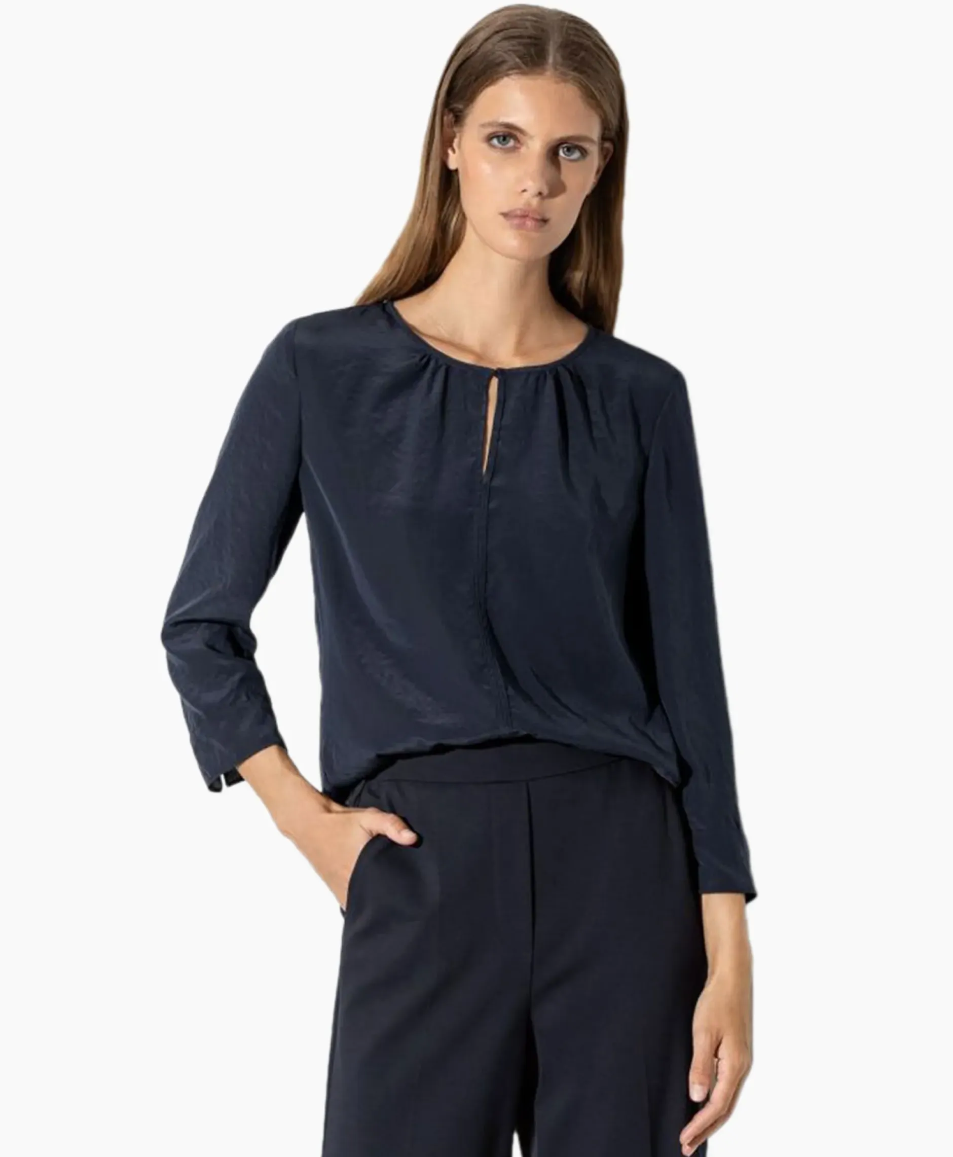 Blouse 297504/3597-0 Donker Blauw^Luisa Cerano Online