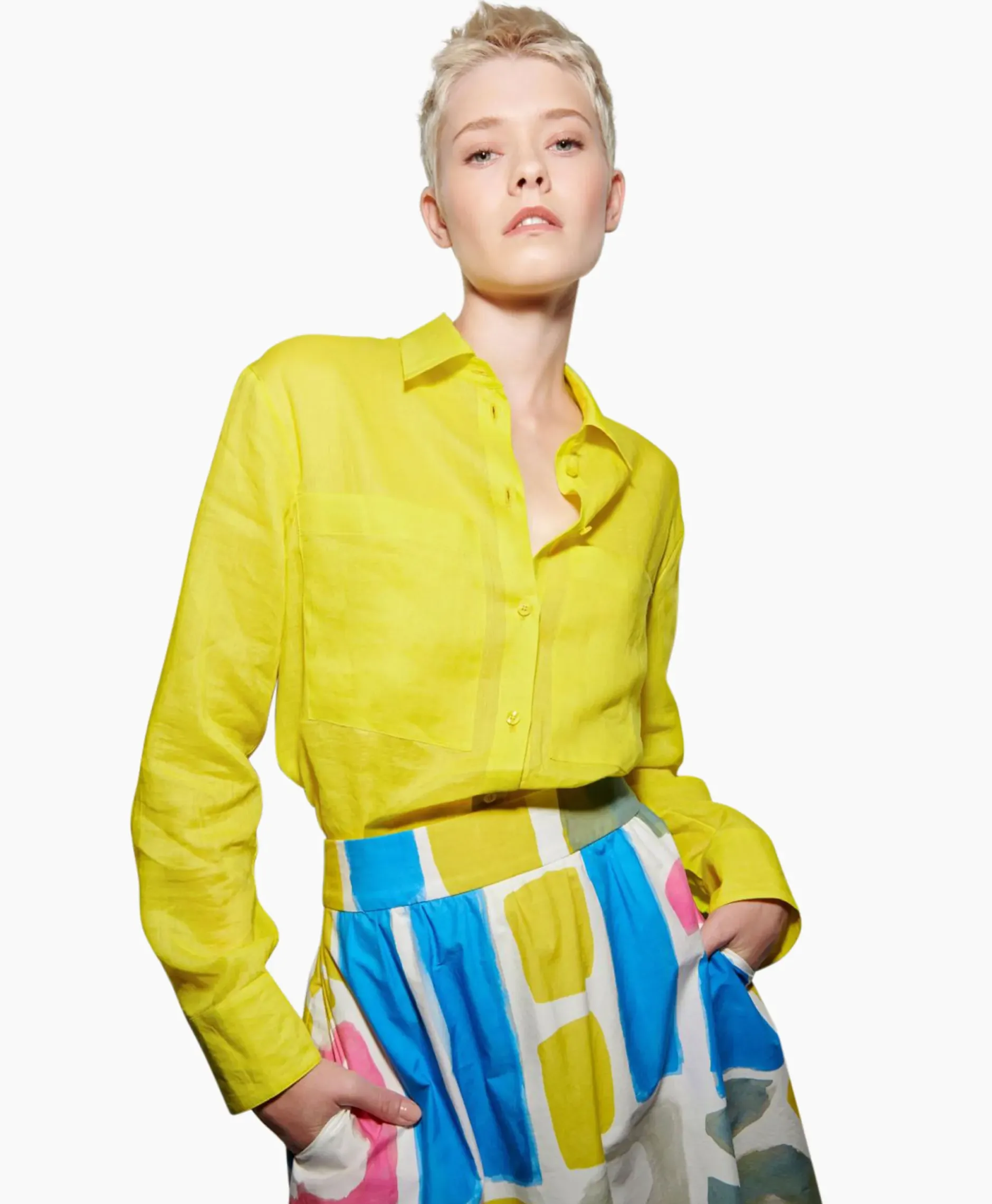 Blouse 298331/3500-0 Geel^Luisa Cerano Best